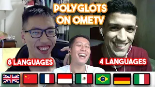 Indonesian Polyglot speak 8 languages with another Polyglots on OmeTv😂