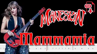 Måneskin - MAMMAMIA (🔴Bass Tabs | Notation) @ChamisBass #maneskinbass #chamisbass