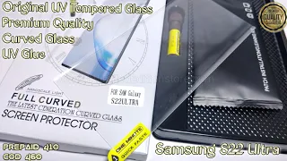 Samsung S22 Ultra Original Tempered Glass || Samsung S22 Ultra UV Tempered Glas