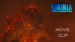 GODZILLA KING OF THE MONSTERS (2019) | Burning Godzilla Scene