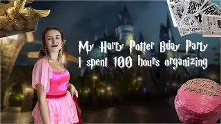 My⚡ HARRY POTTER Birthday Party I Spent 100 HOURS Planning + the Preparation File