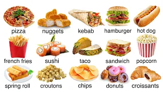 English vocabulary - fast food / Learn with me / #English #fastfood