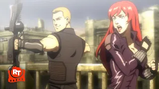 Iron Man: Rise of Technovore (2013) - Black Widow & Hawkeye vs. Punisher & Iron Man Scene