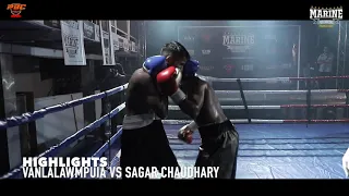 Vanlalawmpuia vs Sagar Chaudhary (Highlights) - Marine Pro Boxing Promotions FIGHT NIGHT