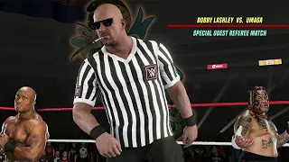 Lashley vs Umaga | Stone Cold as the Special Guest Referee🤯😎|WWE 2K24 Gameplay (PC)| [HD] (60FPS)