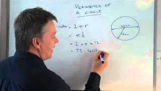 How to work out the perimeter (circumference) of a circle