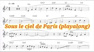 Sous le ciel de París (playalong Bb)