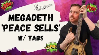 Megadeth Peace Sells Guitar Lesson + Tutorial