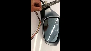 Peugeot 607 front wing mirror glass removal