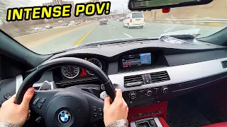 BMW M5 VS CITY TRAFFIC - M5 E60 POV Drive