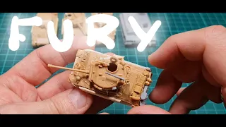 Диорама "ЯРОСТЬ/FURY" 1/100.Часть.1 ТАНКИ! Тигр&Шерман.