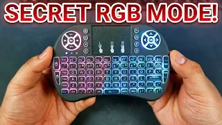 i8 Wireless Mini Keyboard & Touchpad With TOP SECRET RGB CYCLING Mode!