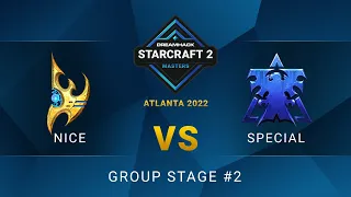 SC2 - SpeCial vs. Nice - DreamHack SC2 Masters: Atlanta 2022 - Group Stage #2