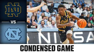 Notre Dame vs. North Carolina Condensed Game | 2023-24 ACC Men's Basketball