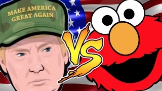 Donald Trump v Elmo: Intense Presidential Debate