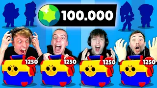 100.000 GEMS💎 MEGA BOX OPENING BATTLE! 10x LEGENDÄRER BRAWLER! 😱 Brawl Stars deutsch