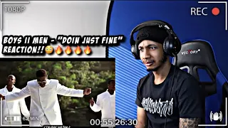 Boyz II Men - Doin' Just Fine | REACTION!! TOO FIREEE!🔥🔥🔥