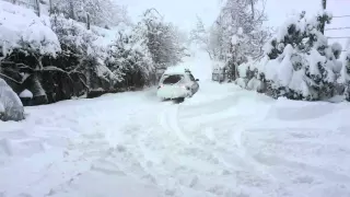 Subaru Forester in snow....2016/01/25
