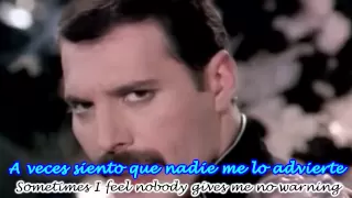 Queen - Freddie Mercury - Living On My Own Subtitulado Español Ingles HD