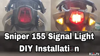 Yamaha Sniper 155 VVA Signal Light DIY Installation No Cutting of Wire | Sobrang Ganda | Bare TV