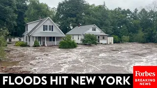 NEW FOOTAGE: Heavy Rains Cause Severe Flooding In New York State