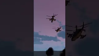 Ka-50 Black Shark - Attack On Enemy soldiers. simulation. #shorts #kamov