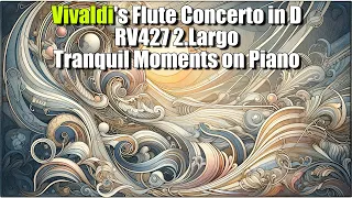 Vivaldi's Flute Concerto in D RV427 2.Largo: Tranquil Moments on Piano