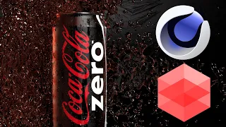 Cinema 4d | Redshift | Coke Zero Product rendering