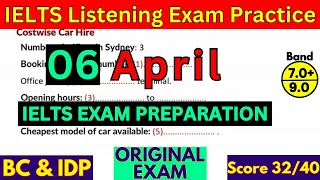 06 APRIL 2024 IELTS LISTENING PRACTICE TEST 2024 WITH ANSWERS | IELTS PREDICTION | BC & IDP