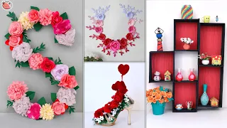 7 Amazing DIY Room Decor Paper Craft Projects (Wall Decor, Flower Pot)