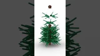 How to build a Lego pine tree for your winter village – MOC Tutorial / Animation