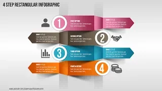 44.Create 4 Step Rectangular Infographic|Powerpoint Presentation|Graphic Design|Free Template