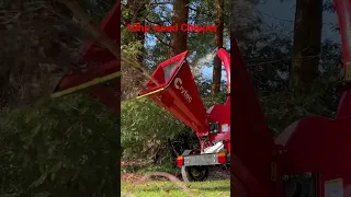 Crytec wood chipper. First use