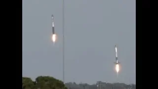 SpaceX Falcon Heavy Landing - Arabsat-6A