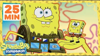SpongeBob | 25 MINUTEN voller Wachsen und Schrumpfen!  | SpongeBob Schwammkopf
