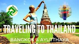 Traveling to Thailand. Backpackers in Bangkok and Ayutthaya