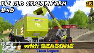 Fertilizing, weeds control, moving silage & slurry to BGA | The Old Stream Farm #45 | FS19 TimeLapse