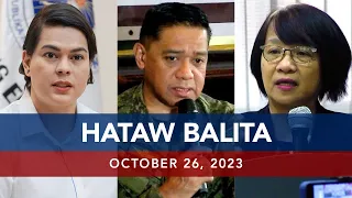UNTV: HATAW BALITA |  October 26, 2023