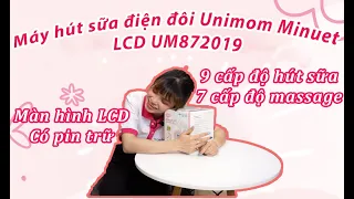 [Review] Chi Tiết Máy Hút Sữa Điện Đôi Unimom Minuet LCD UM872019 Có Massage, Tích Pin, Màn Hình LCD