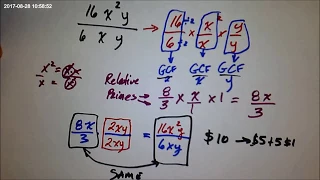 1.4.1 Algebra 1 - Day 1 - Reducing and Checking Algebraic Fractions