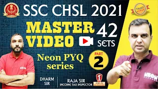 SSC CHSL 2021 ALL 42 Sets with NEON Concepts #02 | Best Method, Concepts, Approach PYQ @NeonClasses