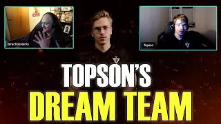 TOPSON forms his DREAM TEAM of Dota Players from All of time