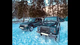 Land Rover Discovery 2 и LR Defender на прогулке!!! Река Держа!!!