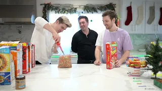 Ludwig sets fire to cereal with Connor and Chris Broad