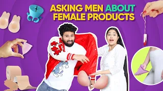 Asking Random Men To Touch & Guess Feminine Products 🙆‍♀️ Very *Awkward* 🫣 How Much Men Know Them 🤔
