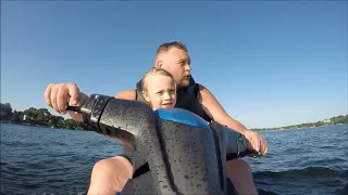 2018 07 12 Macy and Dad GP1800 Waverunner Ride With Music