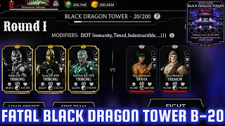 Fatal Black Dragon Tower Boss Battle 20 Fight + Reward MK Mobile