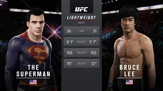 Superman vs. Bruce Lee - EA Sports UFC 2 - Crazy UFC 👊🤪
