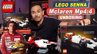 LEGO McLaren Mp4:4 do SENNA - Você pode ganhar um desse! #unboxing #lego