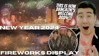 [REACTION] New Year's 2024: Bangkok, Thailand rings in New Year with riverside fireworks